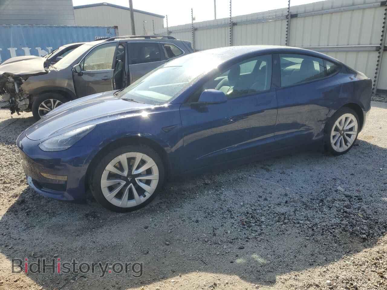 Photo 5YJ3E1EA6NF287357 - TESLA MODEL 3 2022