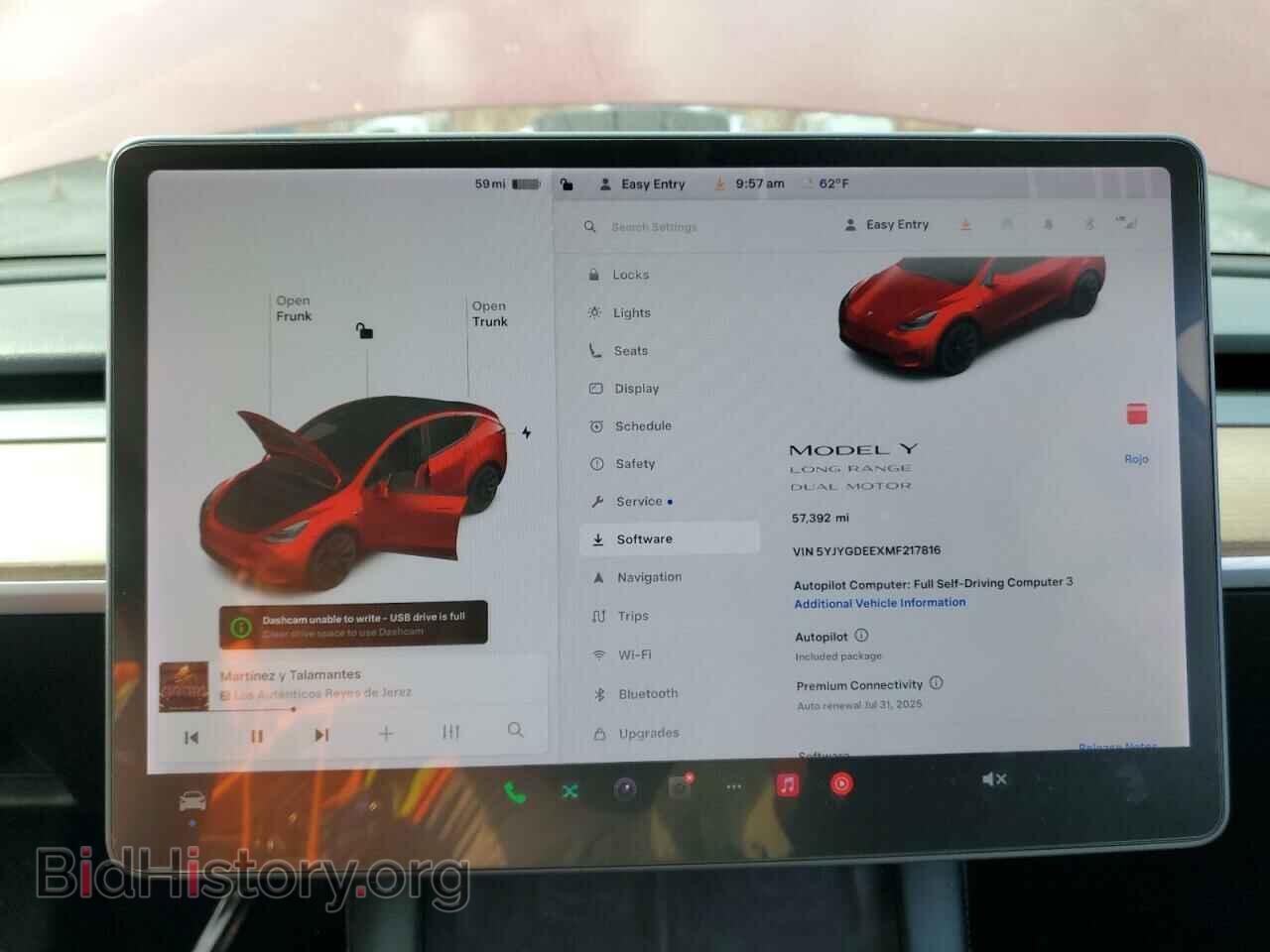 2021 TESLA MODEL Y - VIN: 5YJYGDEEXMF217816 - Photo 9