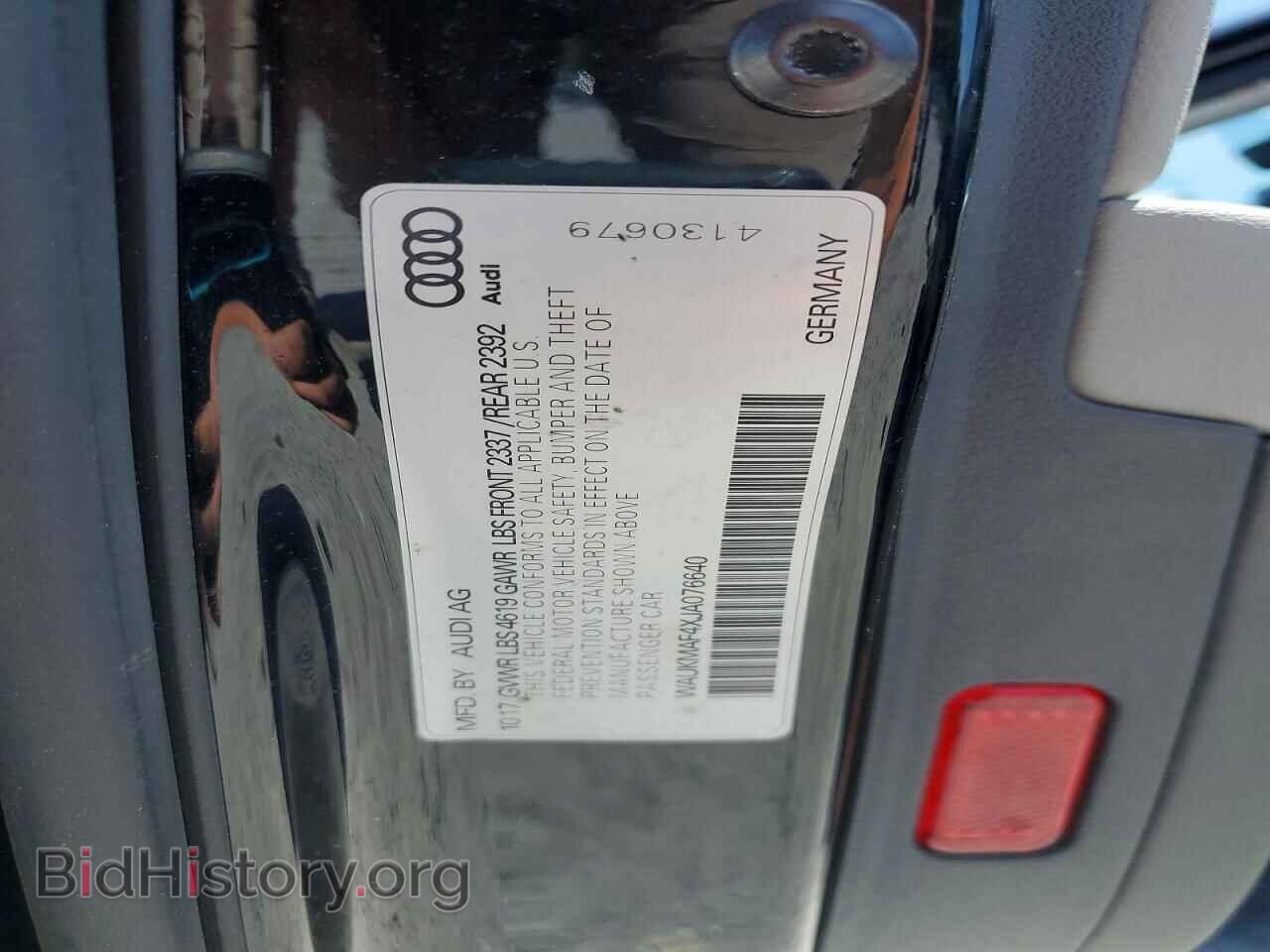 2018 AUDI A4 - VIN: WAUKMAF4XJA076640 - Фото 12