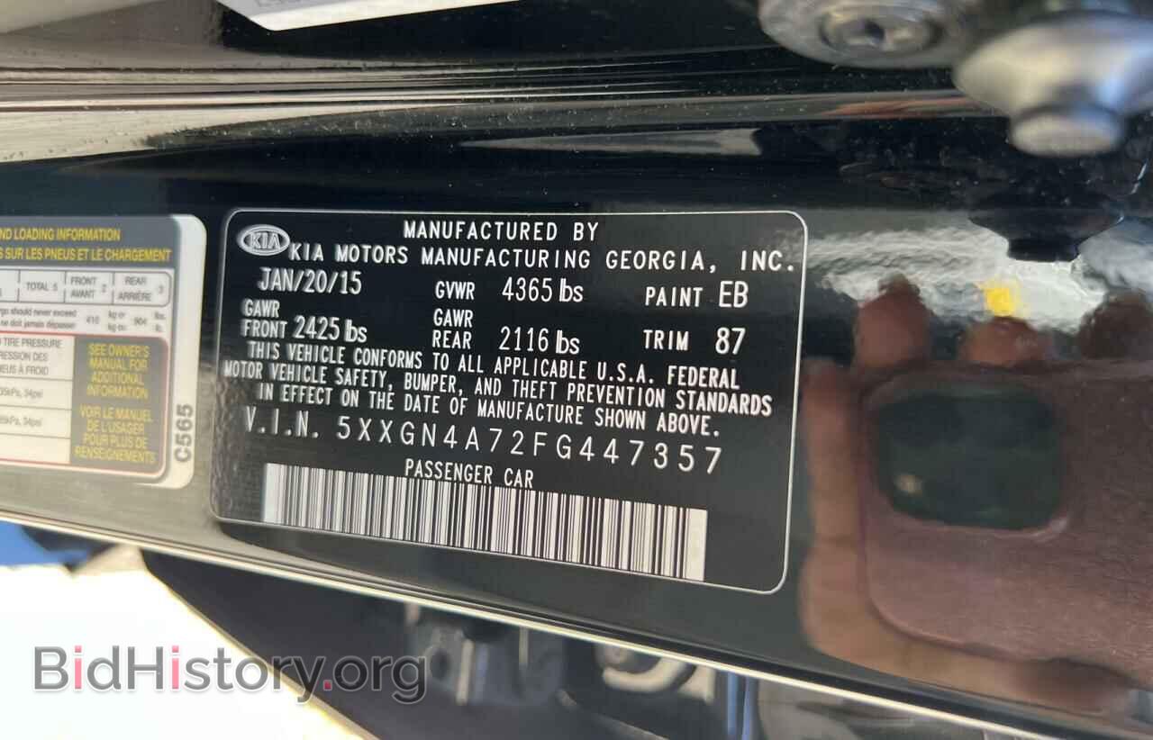 2015 KIA OPTIMA - VIN: 5XXGN4A72FG447357 - Photo 10