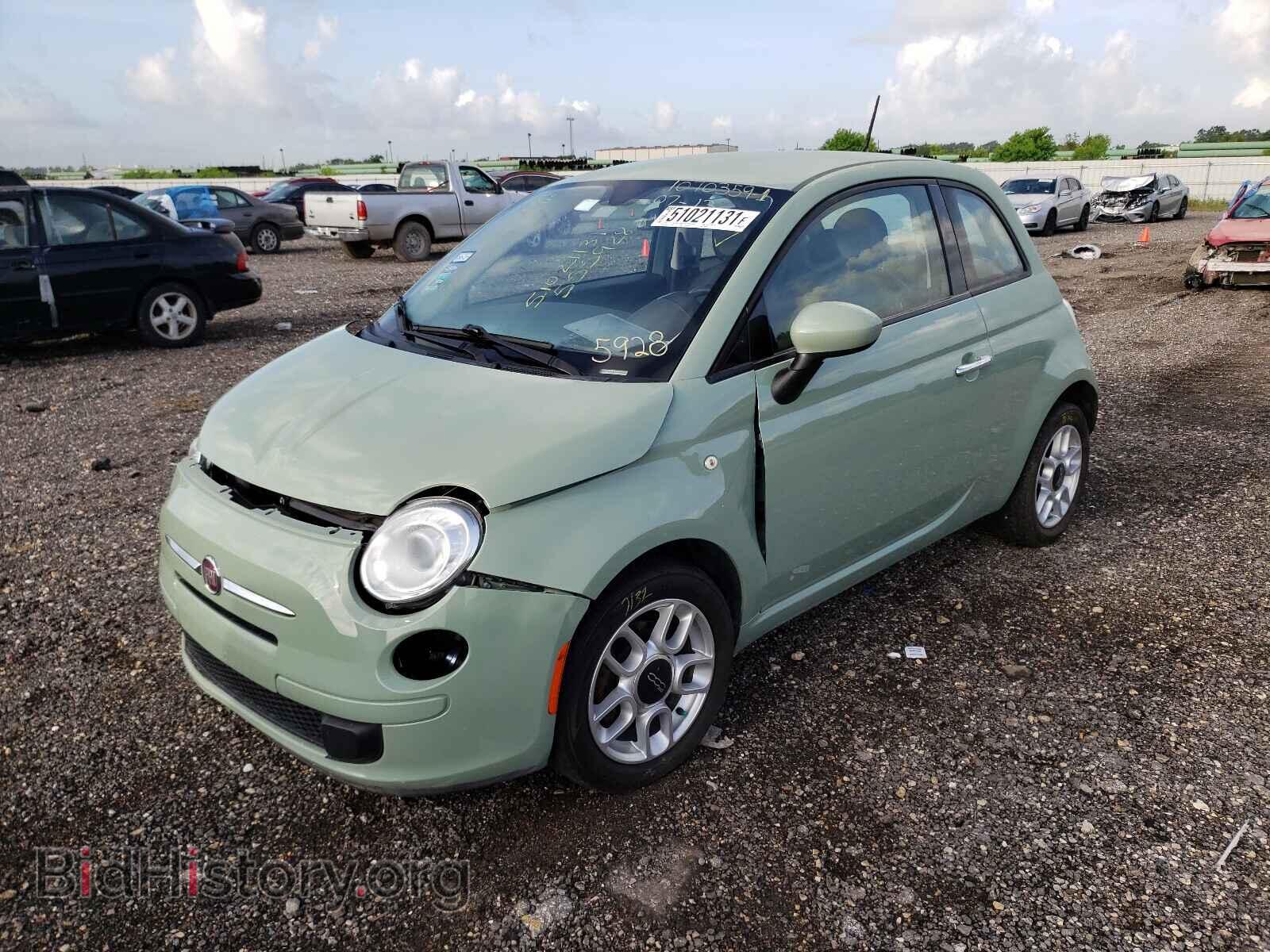 2015 FIAT 500 - VIN: 3C3CFFAR9FT555928 - Фото 2