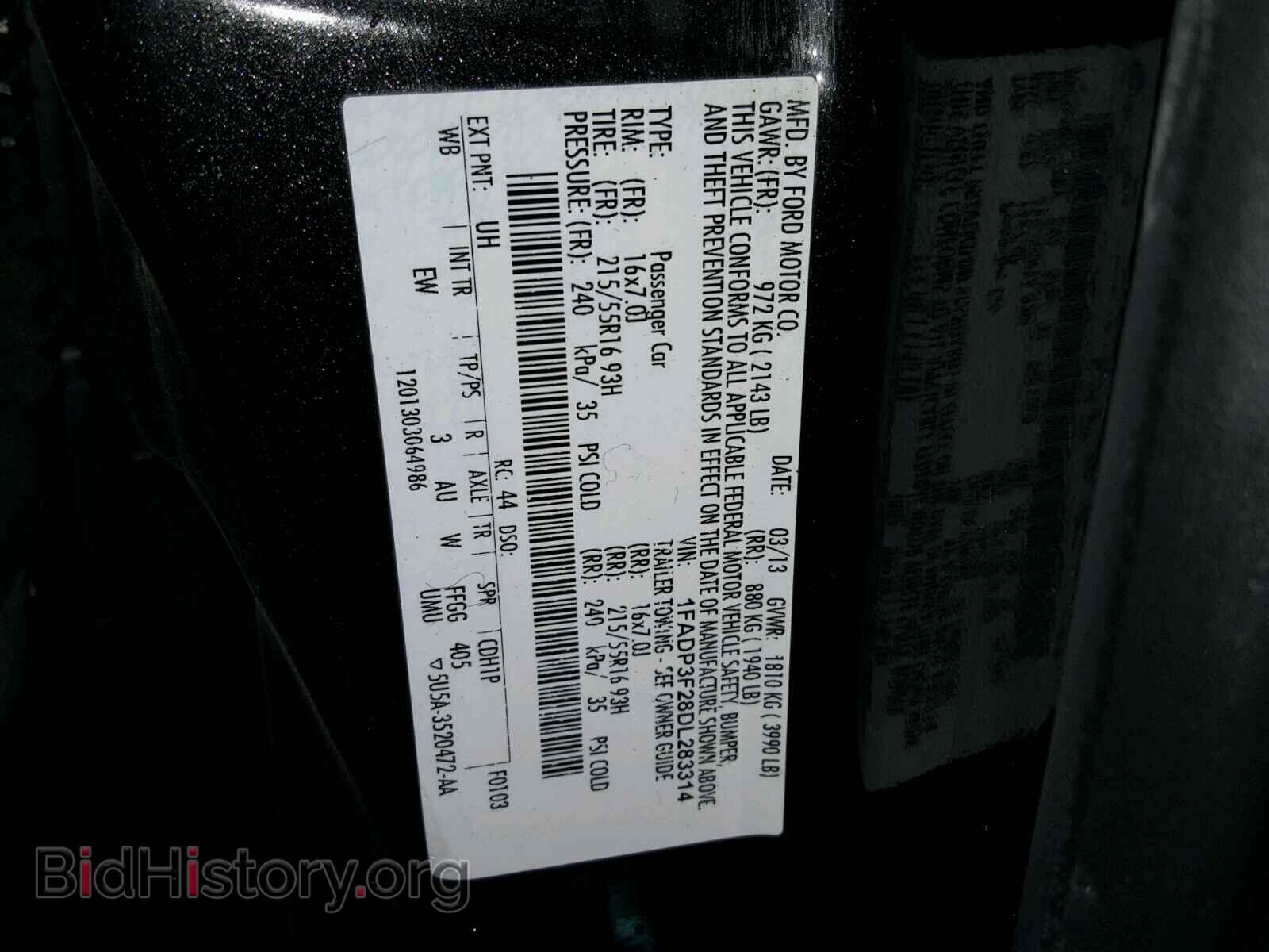 2013 FORD FOCUS - VIN: 1FADP3F28DL283314 - Photo 10