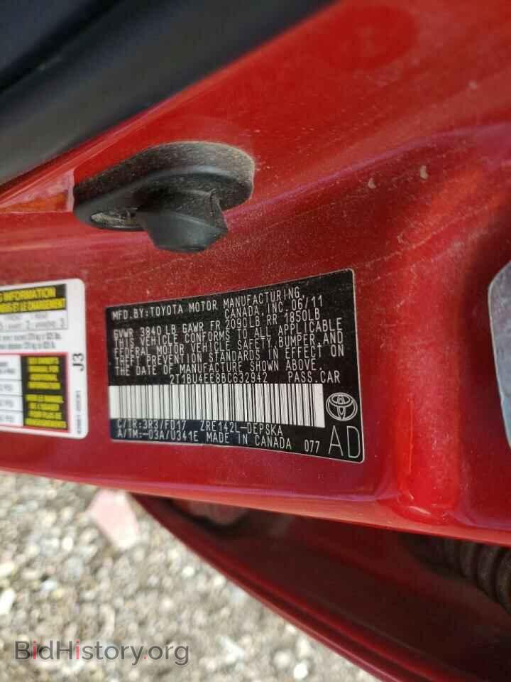 2011 TOYOTA COROLLA - VIN: 2T1BU4EE8BC632942 - Фото 10