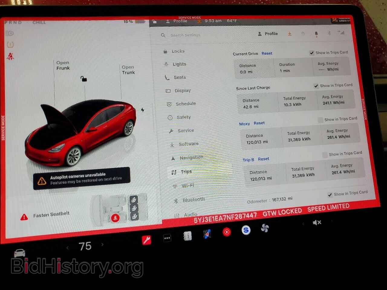 2022 TESLA MODEL 3 - VIN: 5YJ3E1EA7NF287447 - Фото 9