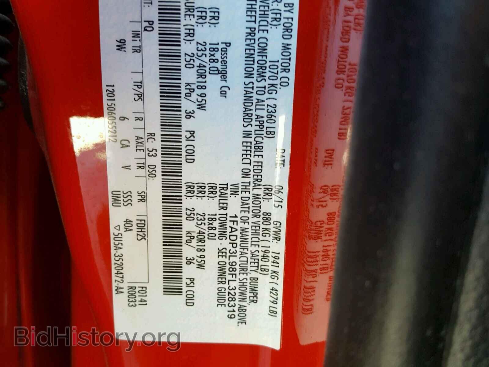 2015 FORD FOCUS - VIN: 1FADP3L98FL328319 - Фото 10
