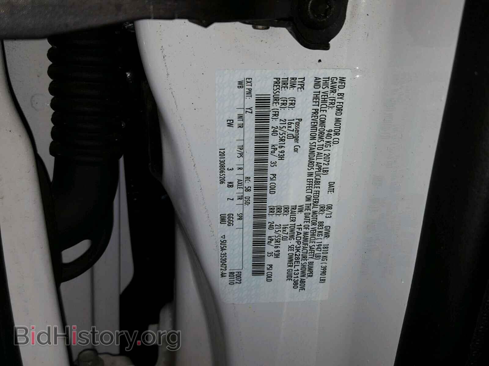 2014 FORD FOCUS - VIN: 1FADP3K28EL131380 - Photo 10