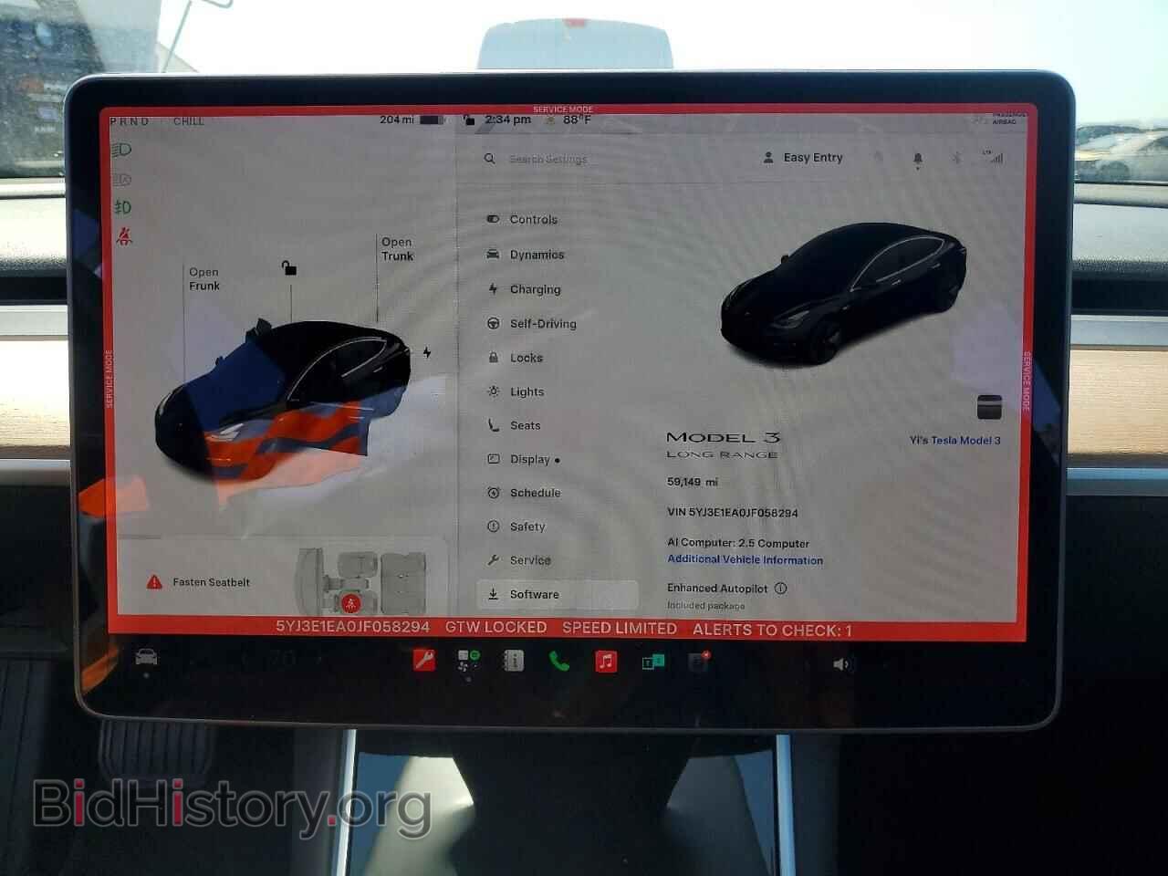 2018 TESLA MODEL 3 - VIN: 5YJ3E1EA0JF058294 - Photo 9