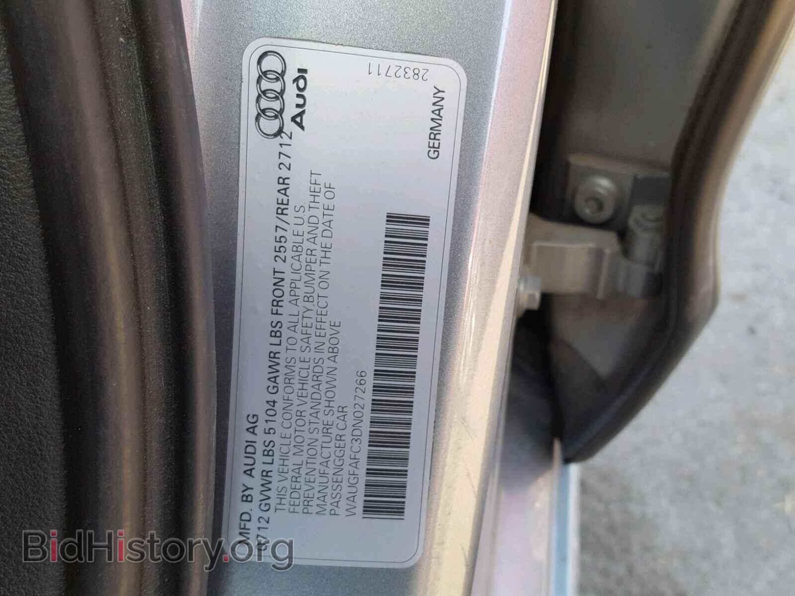 2013 AUDI A6 - VIN: WAUGFAFC3DN027266 - Фото 10