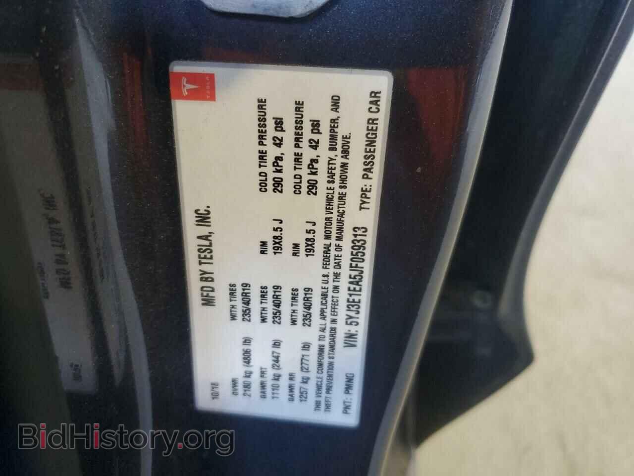 2018 TESLA MODEL 3 - VIN: 5YJ3E1EA5JF059313 - Photo 12
