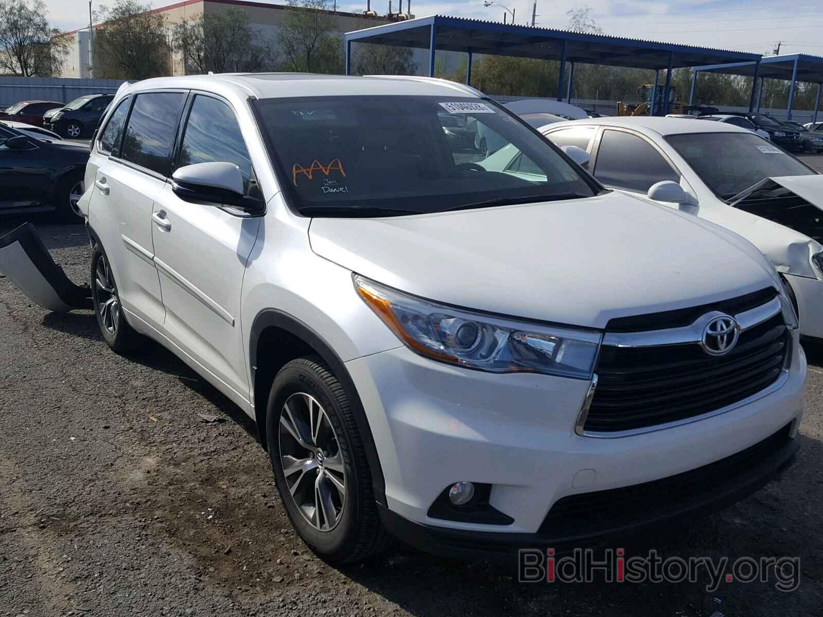 Фотография 5TDJKRFH7GS332931 - TOYOTA HIGHLANDER 2016