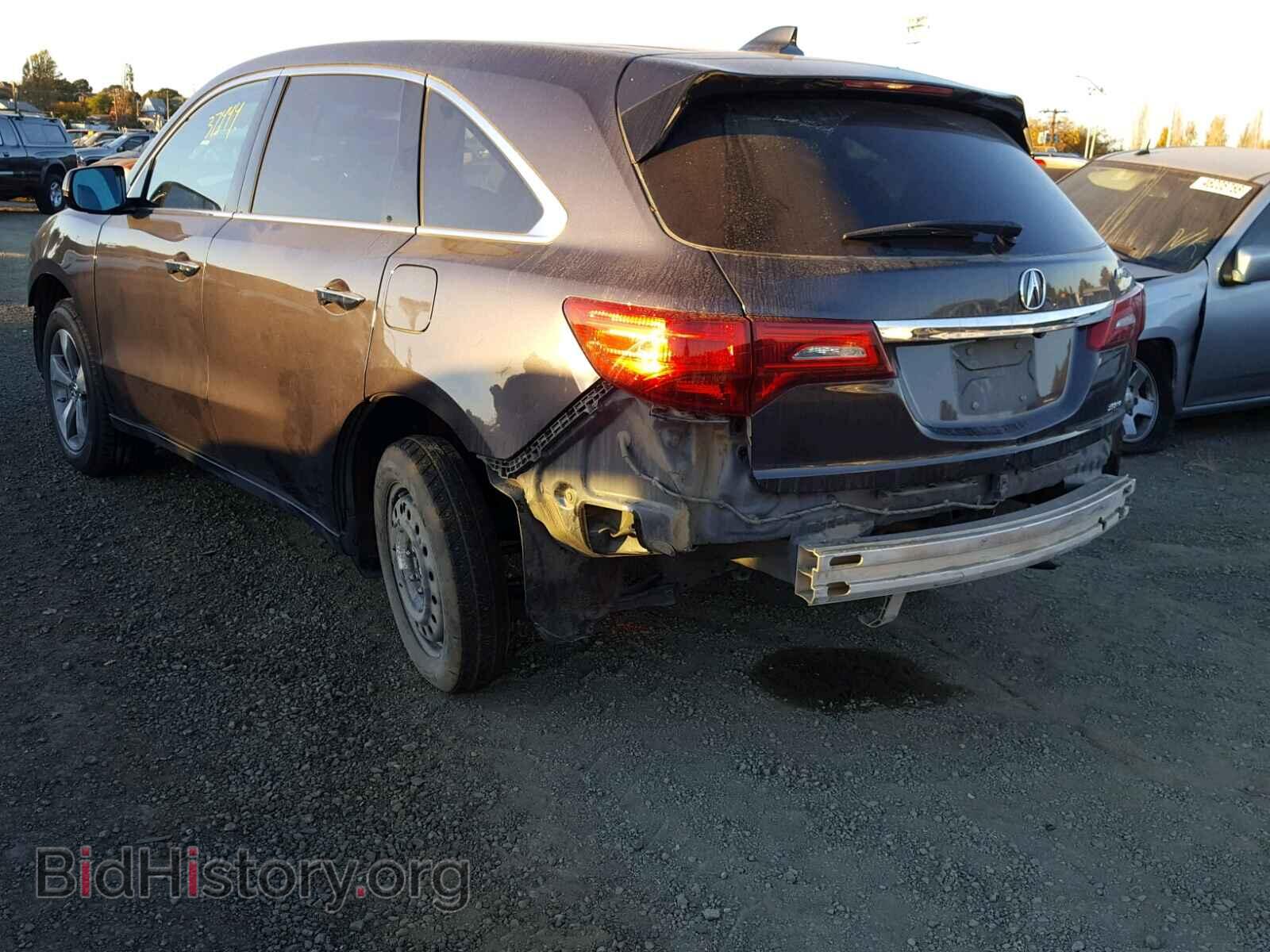 2014 ACURA MDX - VIN: 5FRYD4H25EB022863 - Фото 3