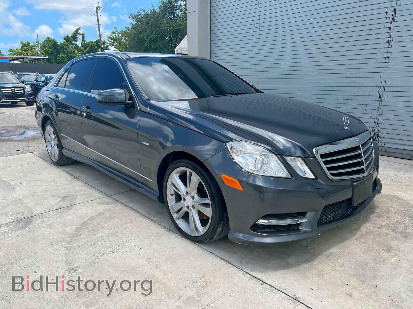 Photo WDDHF8JB7CA553314 - MERCEDES-BENZ E-CLASS 2012