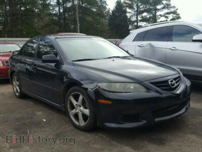 2006 Mazda 6 6 S, черный — VIN 1YVHP80D565M23713, Copart