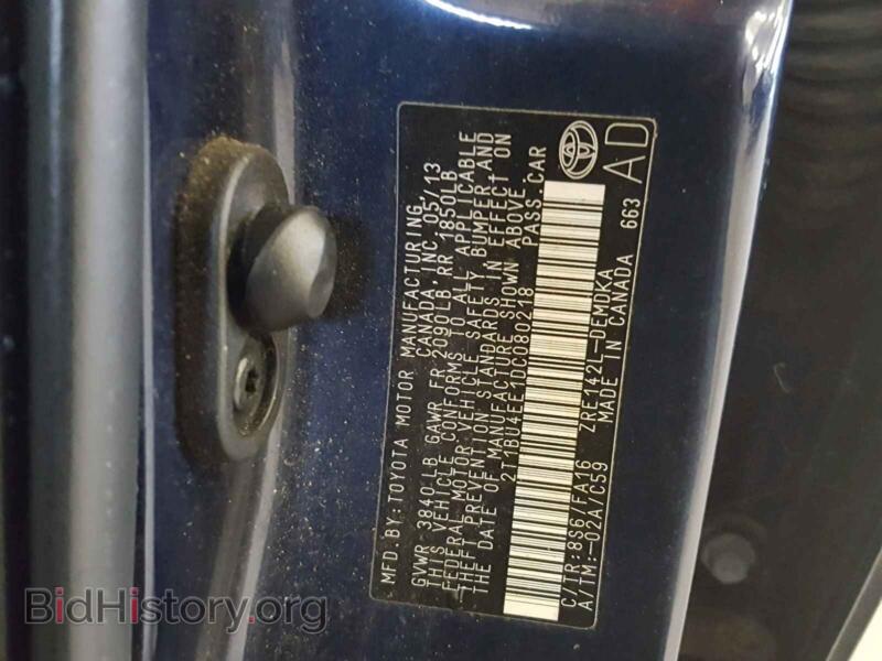 2013 Toyota COROLLA BA (VIN 2T1BU4EE1DC080218) — photo 10 of 10