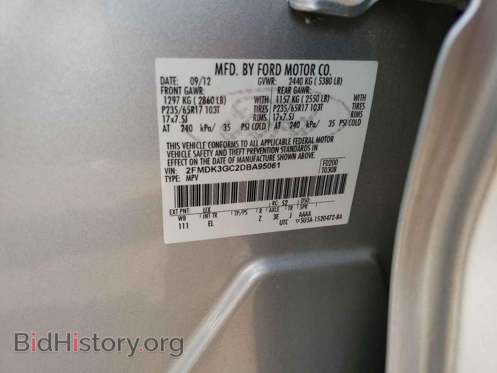 2013 FORD EDGE - VIN: 2FMDK3GC2DBA95061 - Photo 10