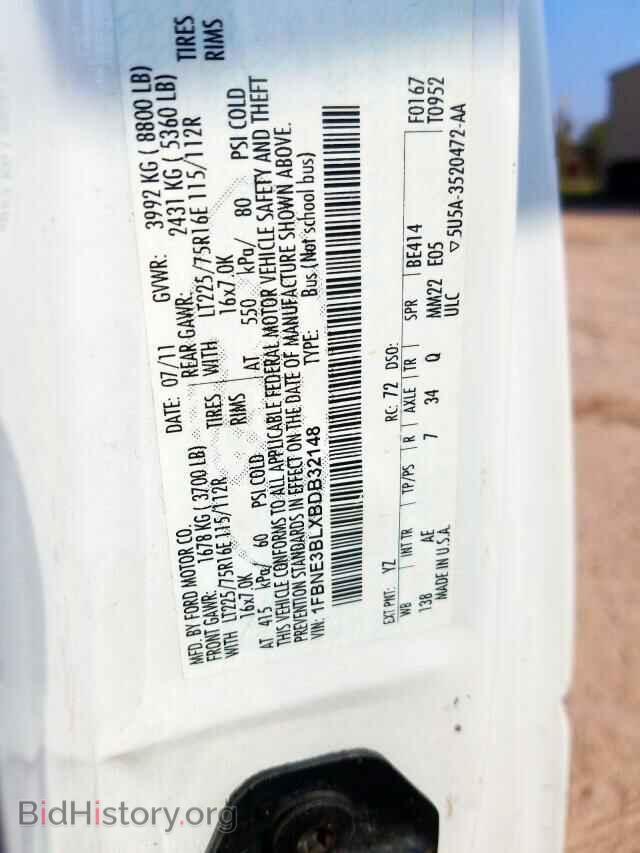 2011 FORD ECONOLINE - VIN: 1FBNE3BLXBDB32148 - Фото 10
