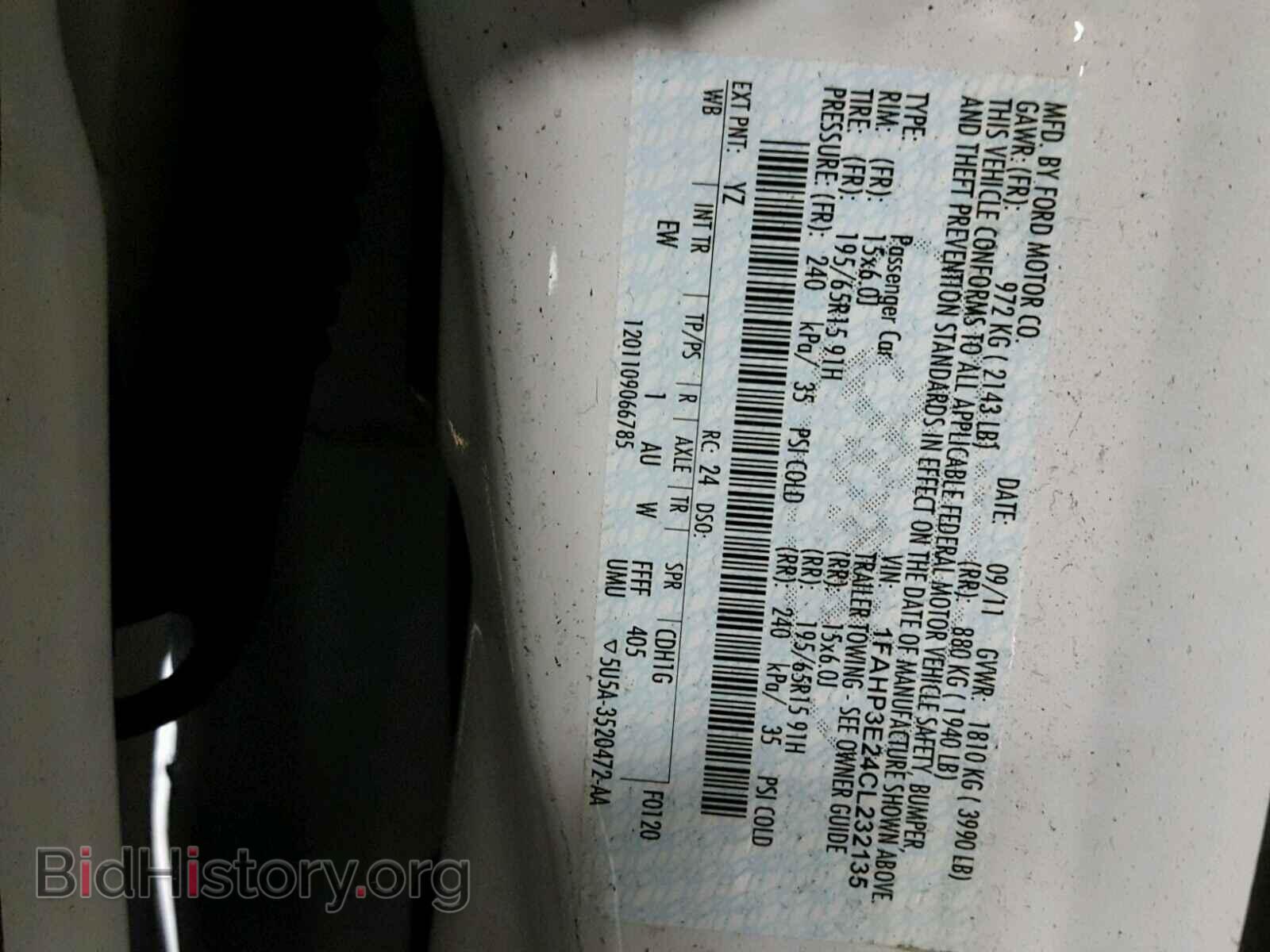 2012 FORD FOCUS - VIN: 1FAHP3E24CL232135 - Photo 10