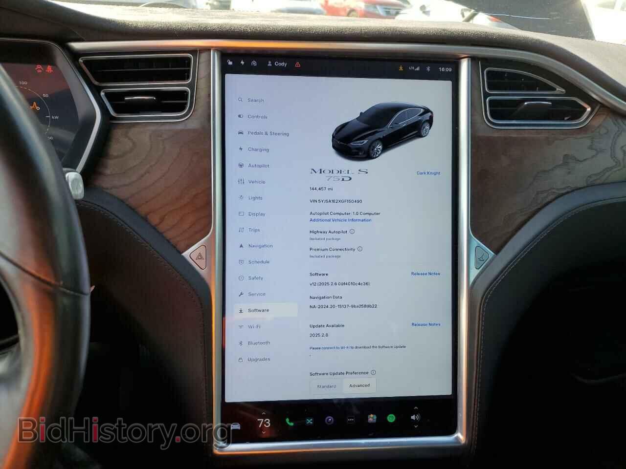 2016 TESLA MODEL S - VIN: 5YJSA1E2XGF150490 - Photo 9