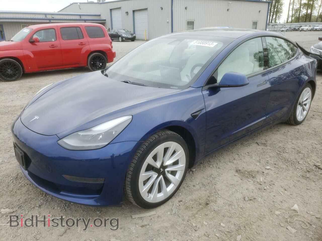 Photo 5YJ3E1EA4MF869990 - TESLA MODEL 3 2021