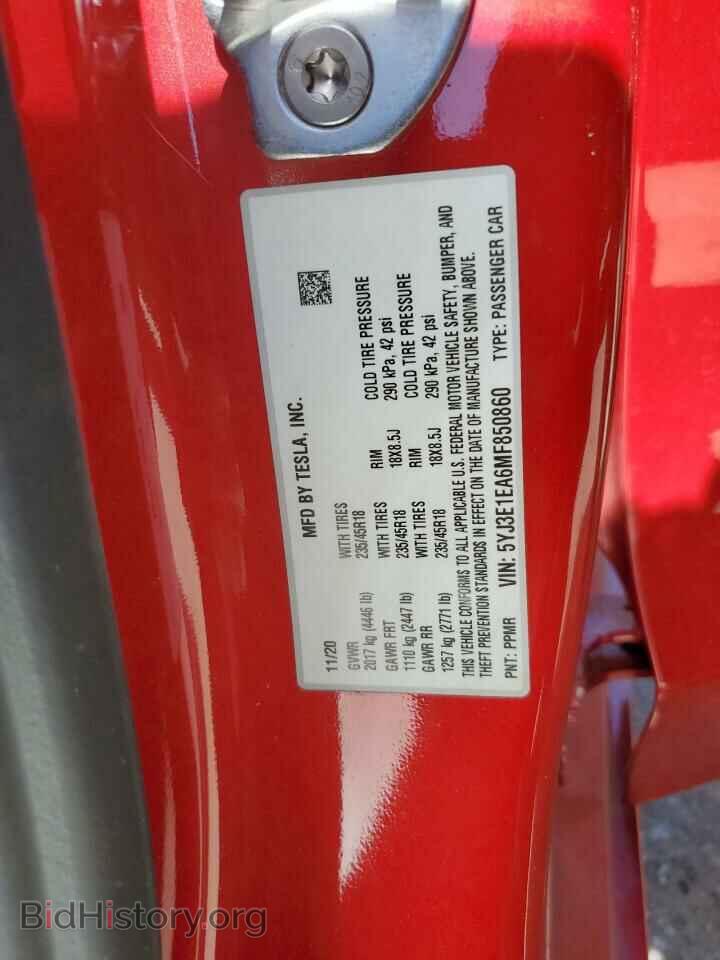 2021 TESLA MODEL 3 - VIN: 5YJ3E1EA6MF850860 - Photo 12