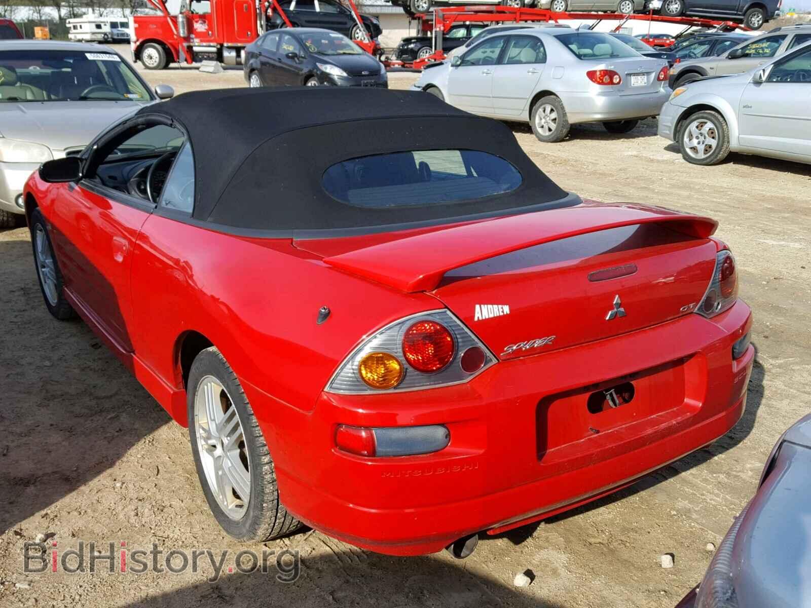 2003 MITSUBISHI ECLIPSE - VIN: 4A3AE55H43E161540 - Фото 3