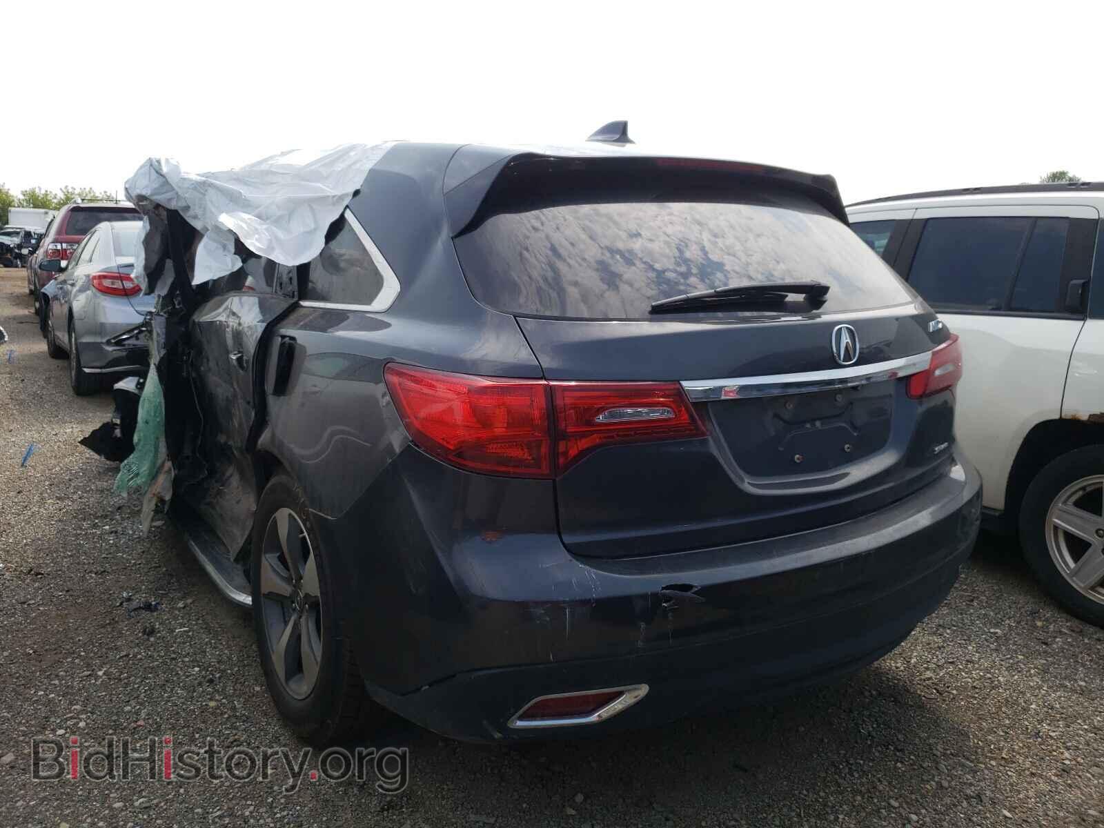 2016 ACURA MDX - VIN: 5FRYD4H20GB020165 - Фото 3