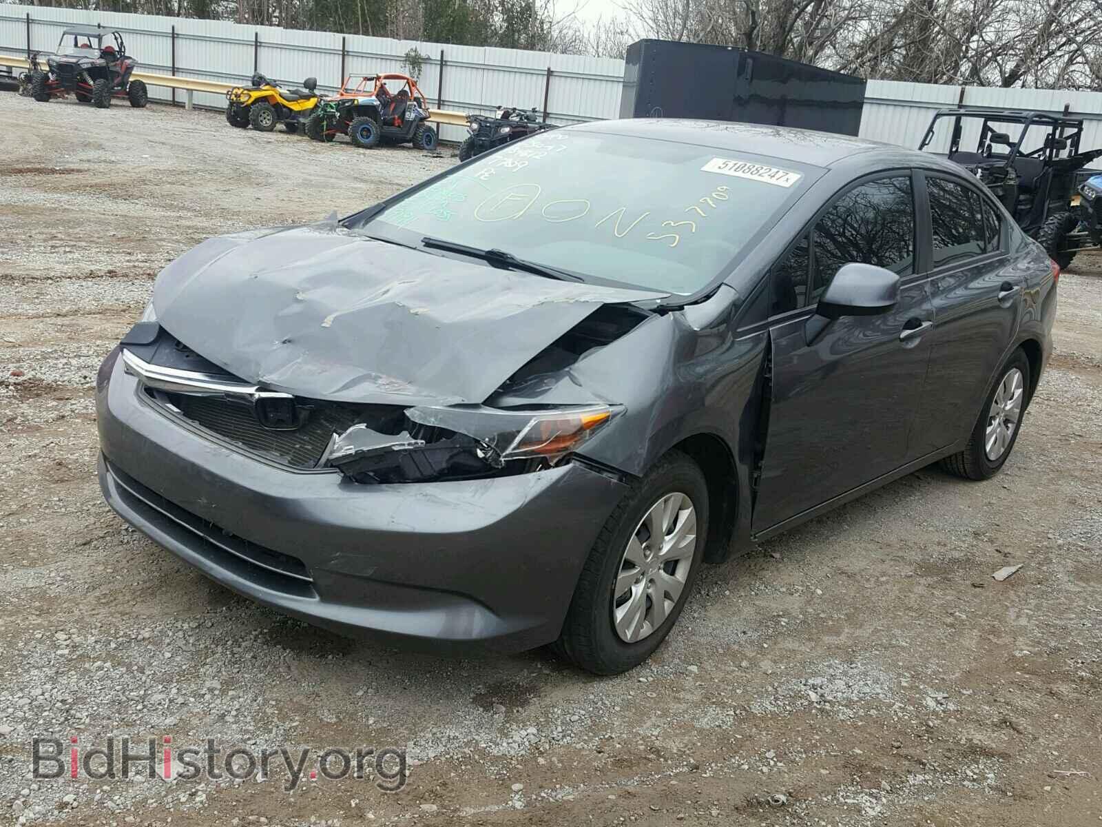 2012 HONDA CIVIC - VIN: 2HGFB2F55CH537709 - Photo 2