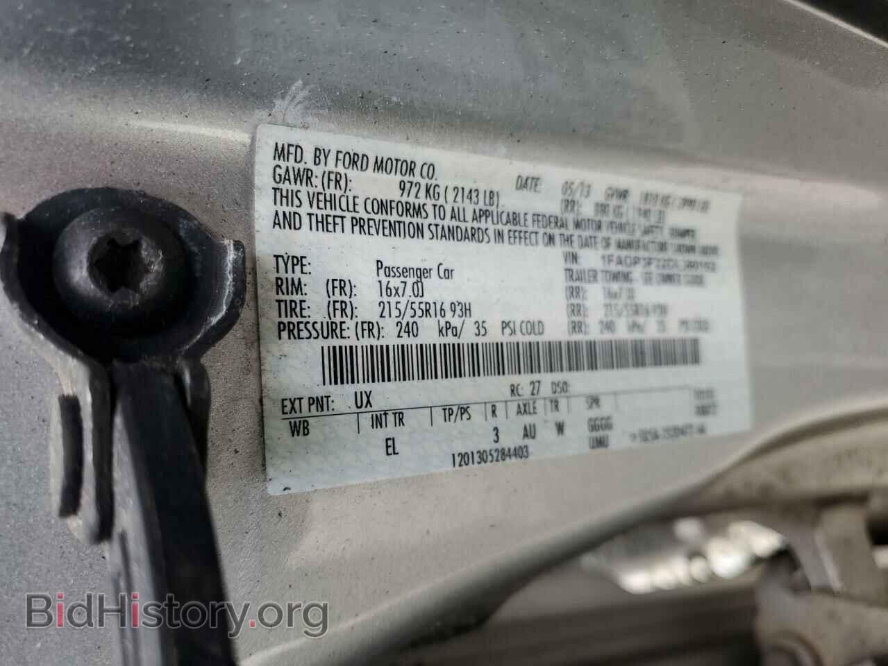 2013 FORD FOCUS - VIN: 1FADP3F22DL360162 - Фото 12