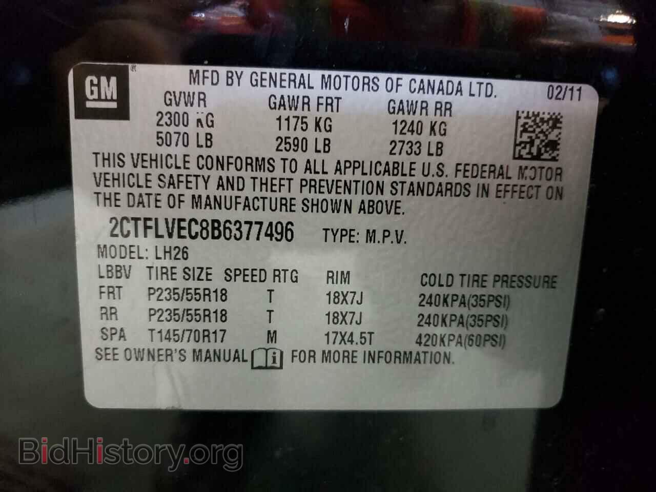 2011 GMC TERRAIN - VIN: 2CTFLVEC8B6377496 - Фото 10