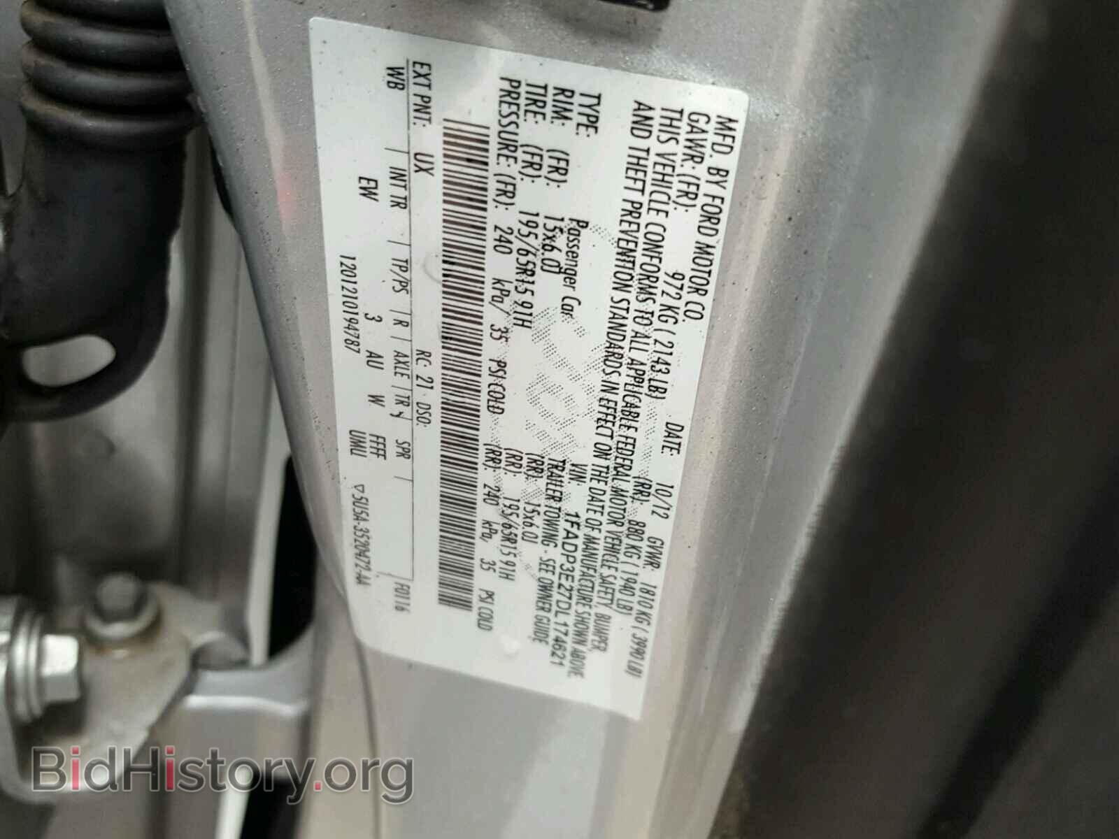 2013 FORD FOCUS - VIN: 1FADP3E27DL174621 - Фото 10