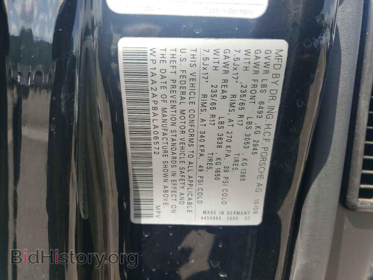 2010 PORSCHE CAYENNE - VIN: WP1AA2AP8ALA06572 - Photo 12