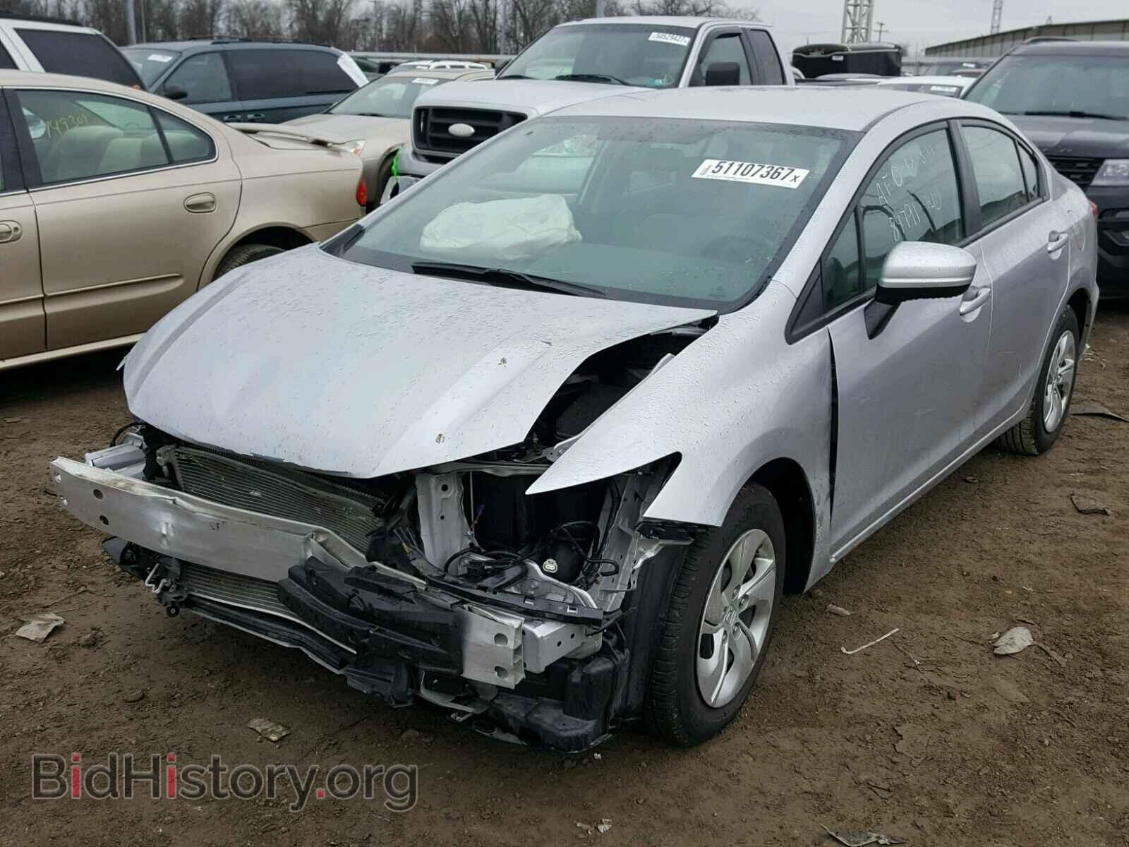2014 HONDA CIVIC - VIN: 19XFB2F55EE051382 - Фото 2