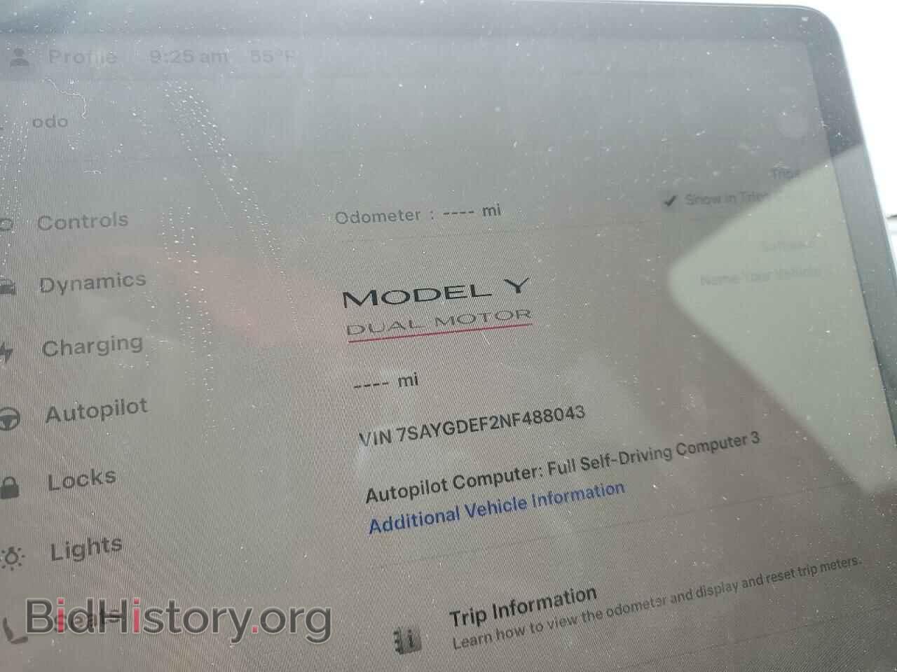 2022 TESLA MODEL Y - VIN: 7SAYGDEF2NF488043 - Фото 9