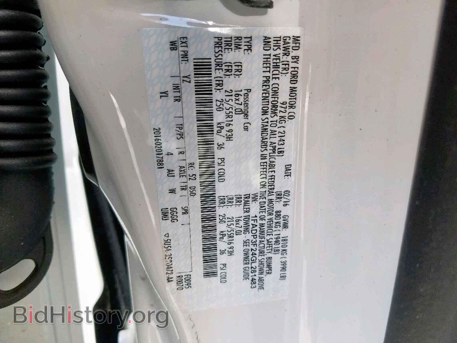 2016 FORD FOCUS - VIN: 1FADP3F24GL281483 - Photo 10