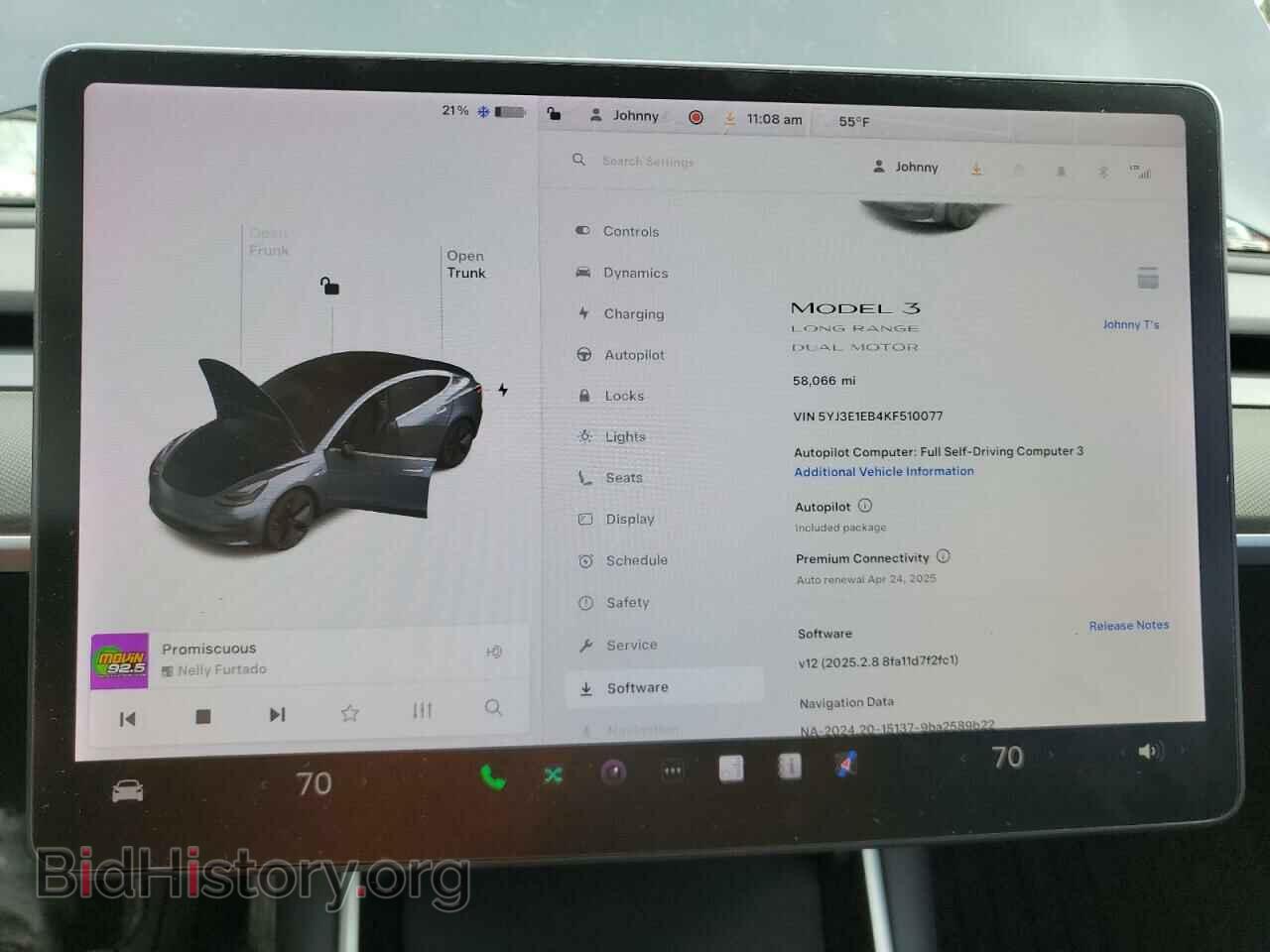 2019 TESLA MODEL 3 - VIN: 5YJ3E1EB4KF510077 - Фото 9