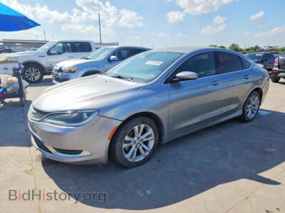 2015 Chrysler 200 Limited, серебристый — VIN 1C3CCCAB8FN646215, Copart