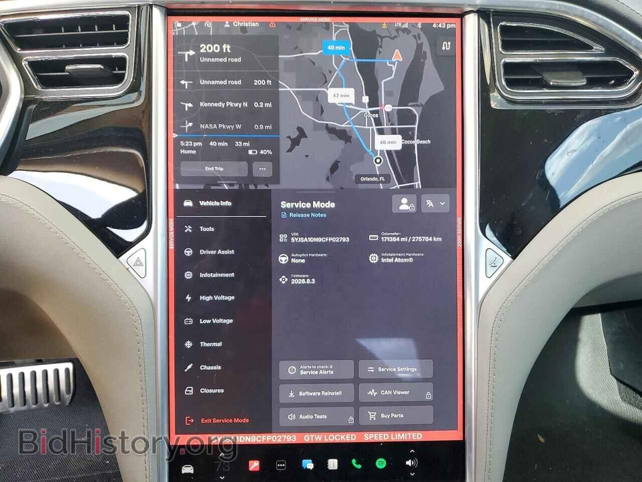 2012 TESLA MODEL S - VIN: 5YJSA1DN9CFP02793 - Photo 9