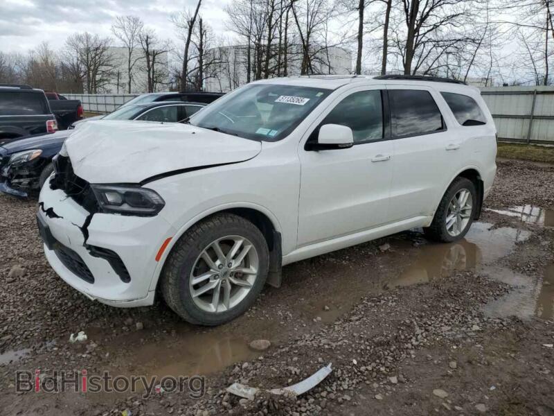2021 Dodge DURANGO GT (VIN 1C4RDJDG4MC574159) — фото 1 из 14, Copart, повреждение: передняя часть