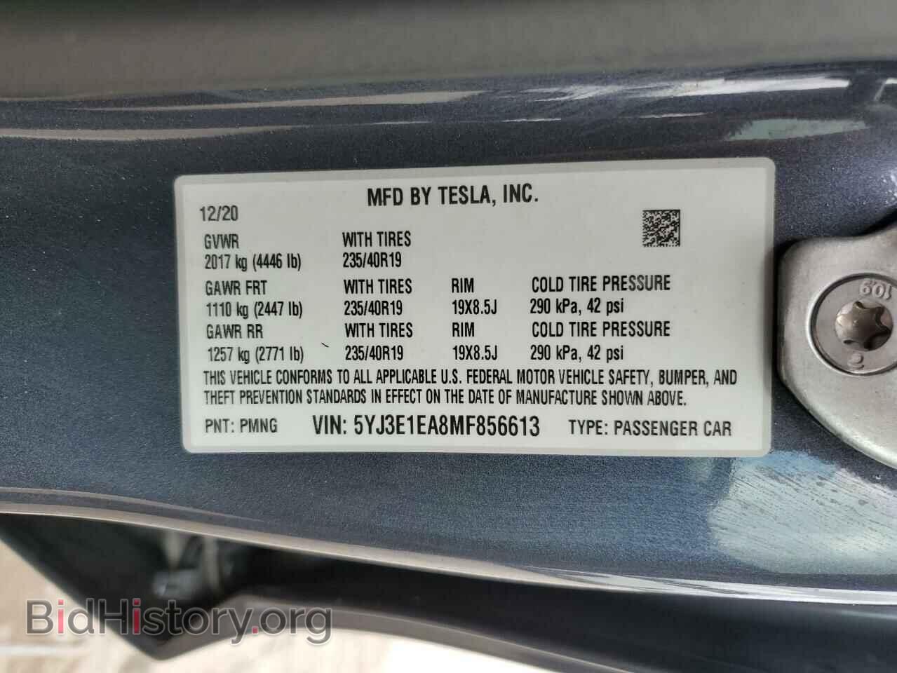 2021 TESLA MODEL 3 - VIN: 5YJ3E1EA8MF856613 - Photo 12