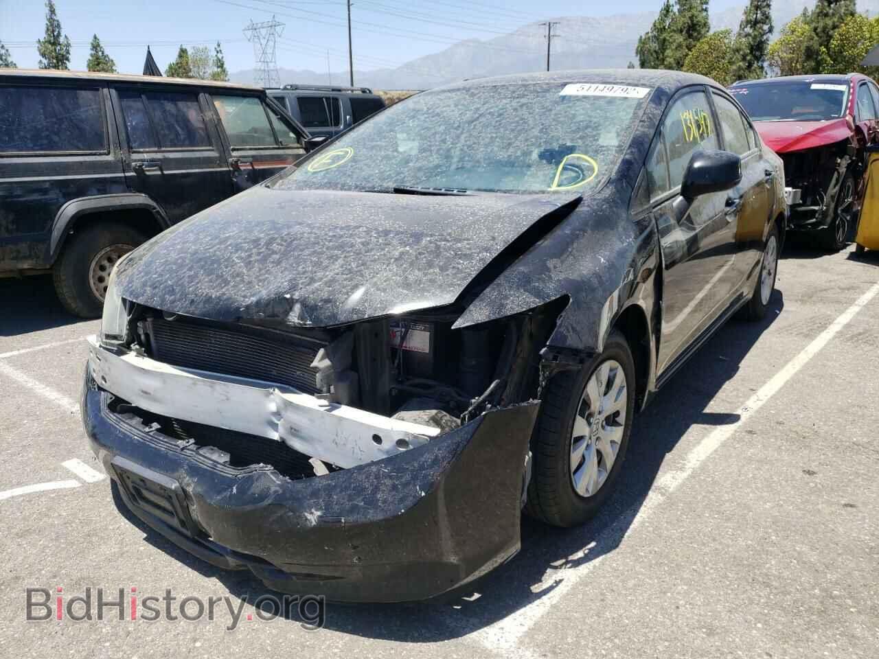 2012 HONDA CIVIC - VIN: 2HGFB2F55CH584223 - Фото 2