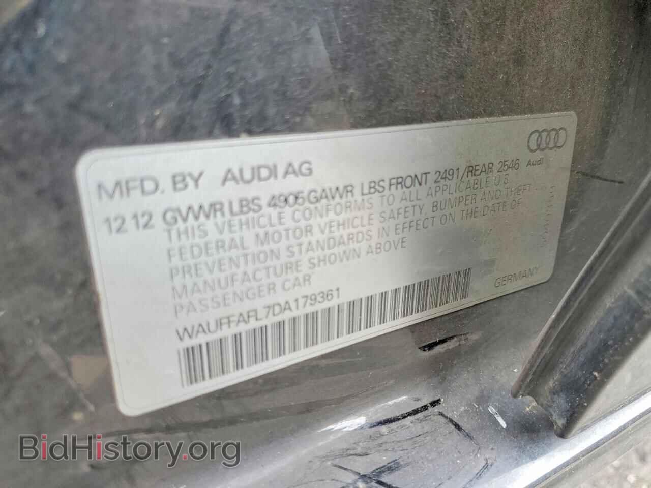 2013 AUDI A4 - VIN: WAUFFAFL7DA179361 - Фото 12