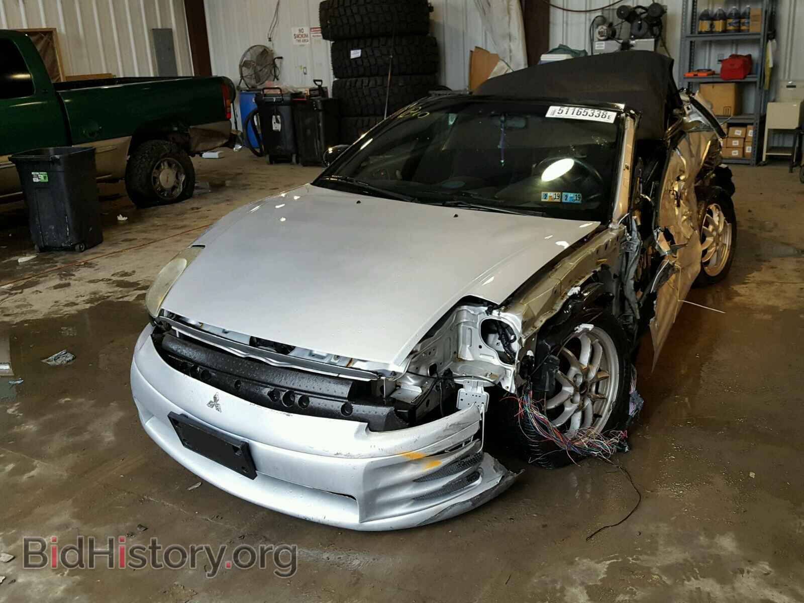 2002 MITSUBISHI ECLIPSE - VIN: 4A3AE85H42E048221 - Фото 2