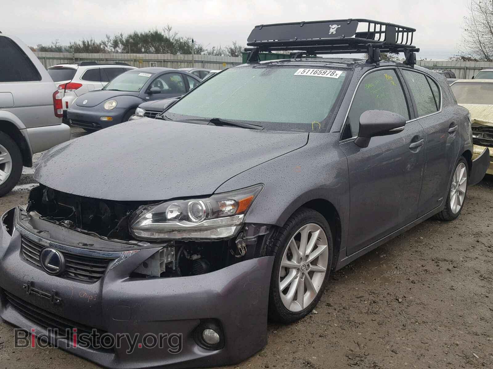 2012 LEXUS CT 200 - VIN: JTHKD5BH4C2089544 - Фото 2