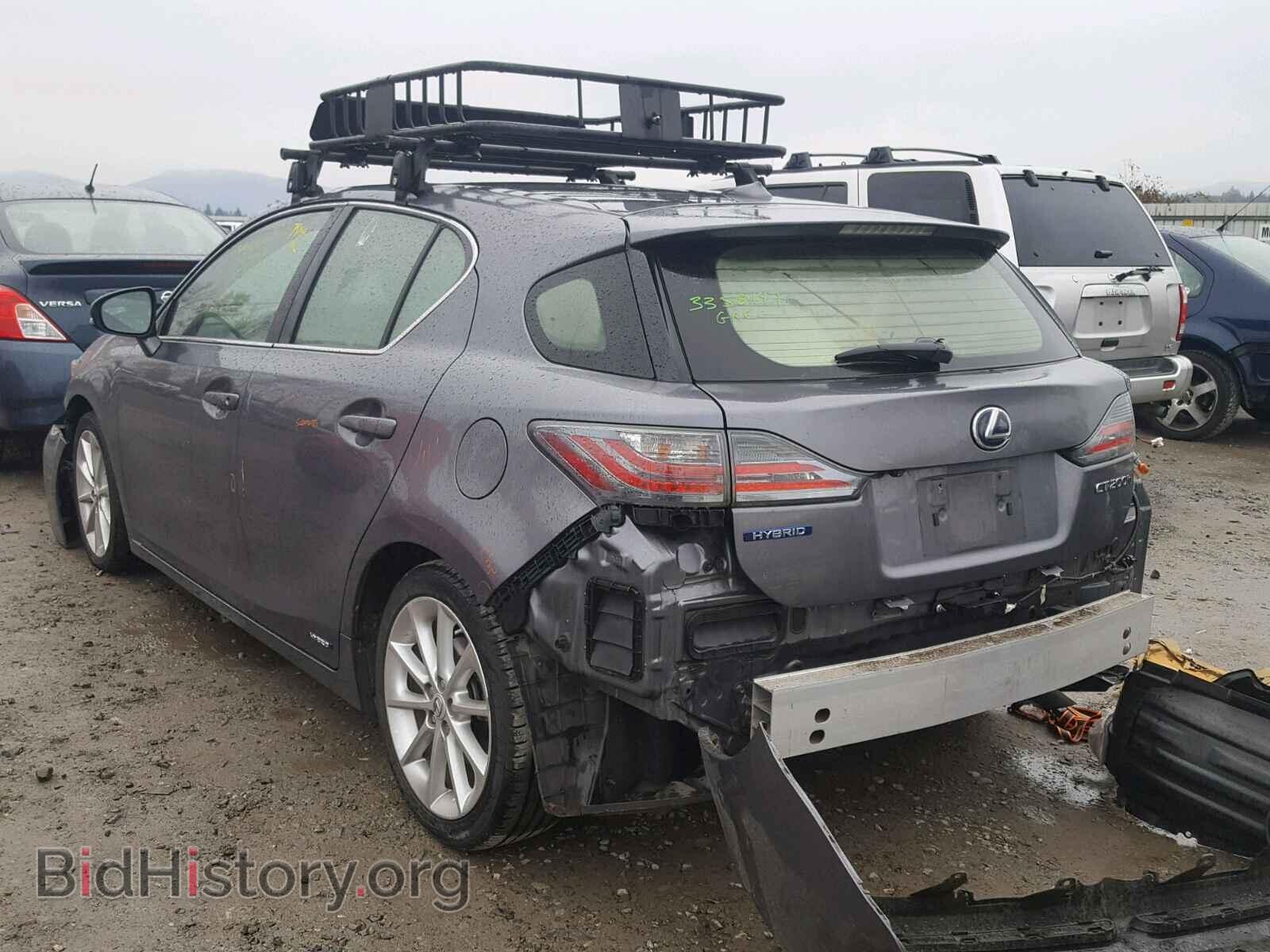 2012 LEXUS CT 200 - VIN: JTHKD5BH4C2089544 - Фото 3