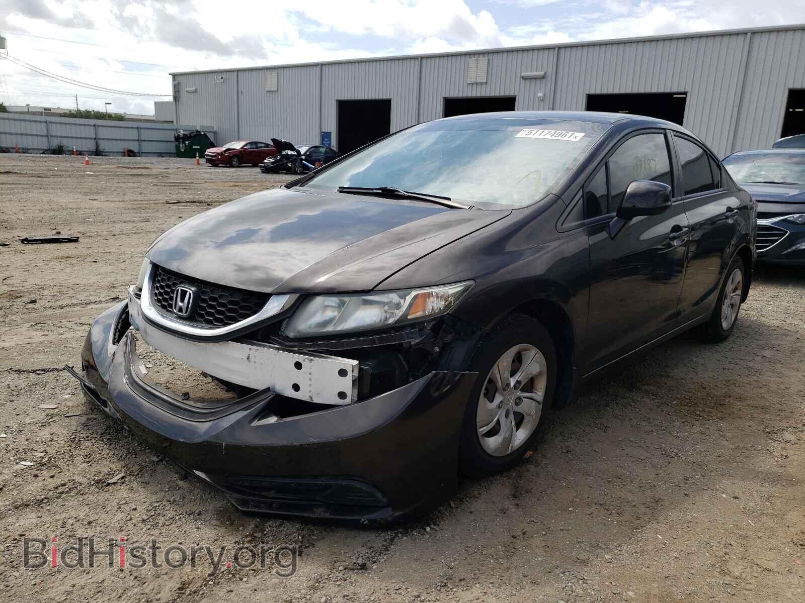 2013 HONDA CIVIC - VIN: 2HGFB2F55DH504193 - Фото 2