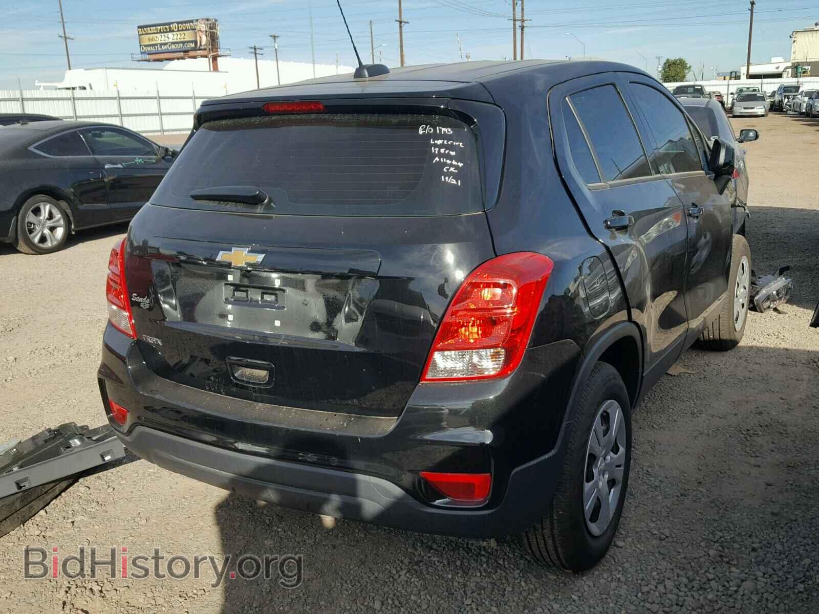 2017 CHEVROLET TRAX - VIN: 3GNCJKSB3HL259477 - Фото 4
