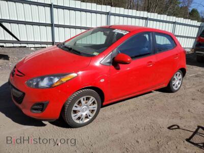 2012 Mazda 2, красный — VIN JM1DE1KZ1C0132869, Copart