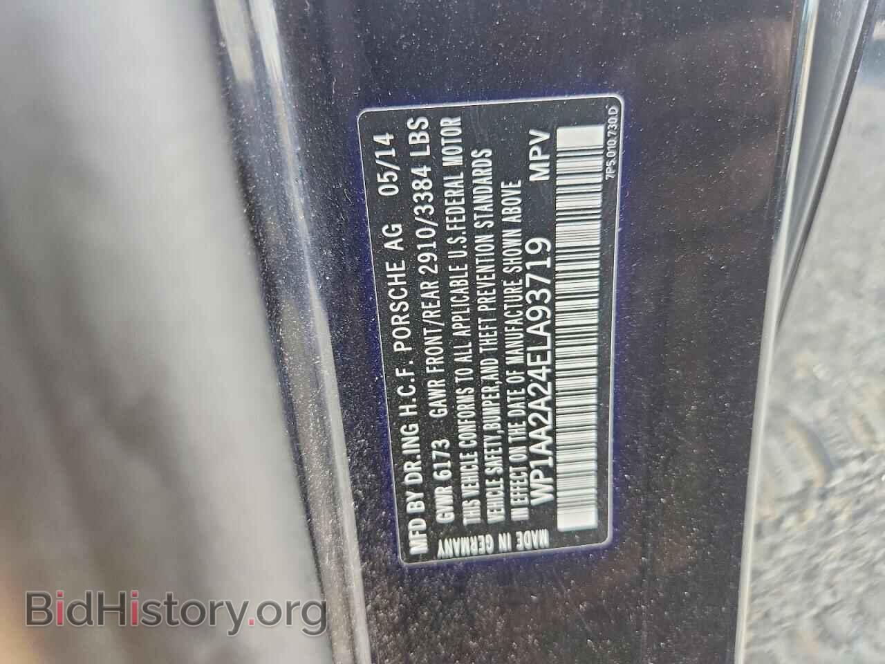 2014 PORSCHE CAYENNE - VIN: WP1AA2A24ELA93719 - Фото 14