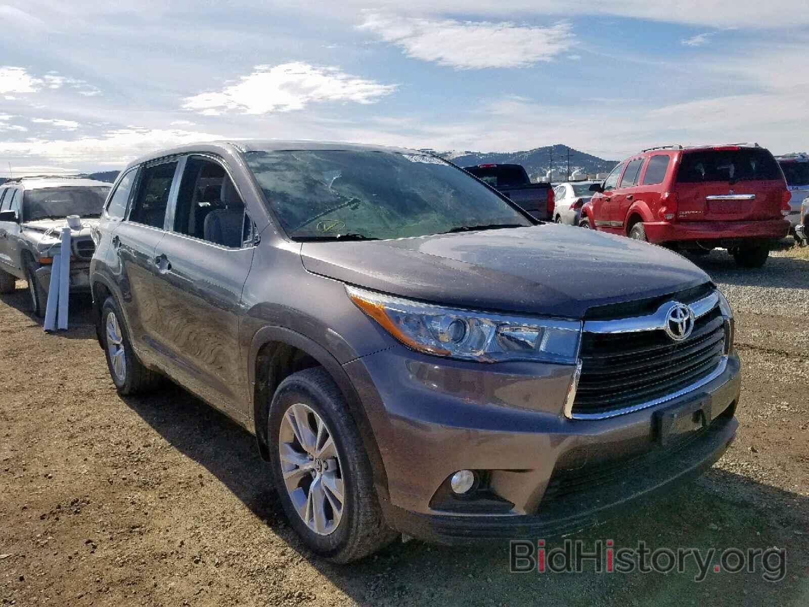 Photo 5TDBKRFH8GS356272 - TOYOTA HIGHLANDER 2016