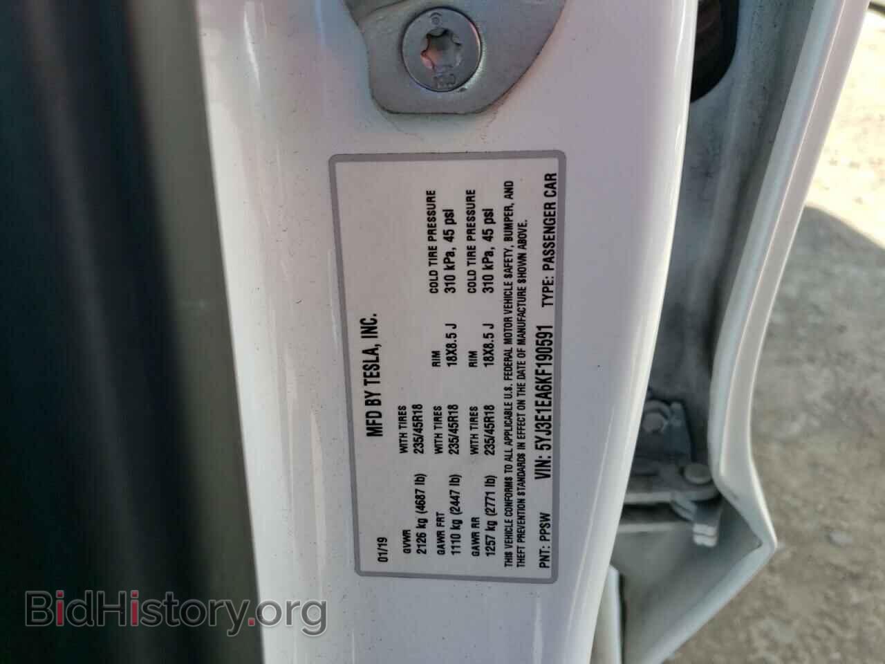 2019 TESLA MODEL 3 - VIN: 5YJ3E1EA6KF190591 - Photo 10
